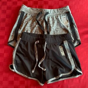 2 Pairs - Justice Active Shorts Girls Size 8